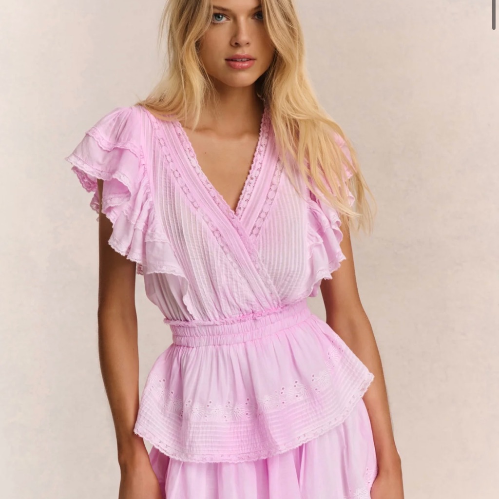 Loveshackfancy Pink Gwen Dress